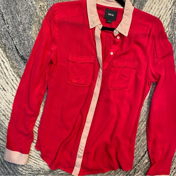 MAEVE Anthropologie Long Sleeve Button Down Blouse - Picture 4 of 4